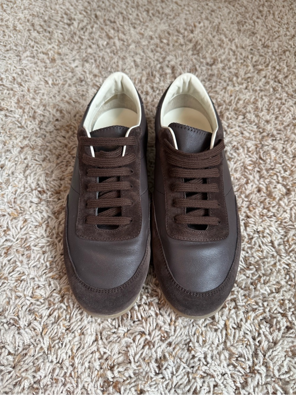 Common Projects Women’s Brown Minimal Runner Sneakers - size EU 38